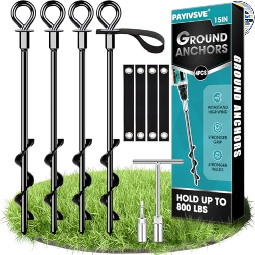 Trampoline ground anchors 4x15 - trampoline,