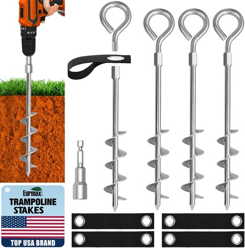 Usa trampoline stakes screw - screw, in