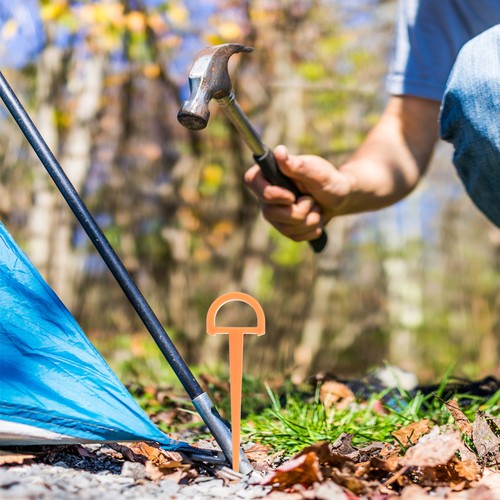 Heavy duty camping tent stakes - tent,