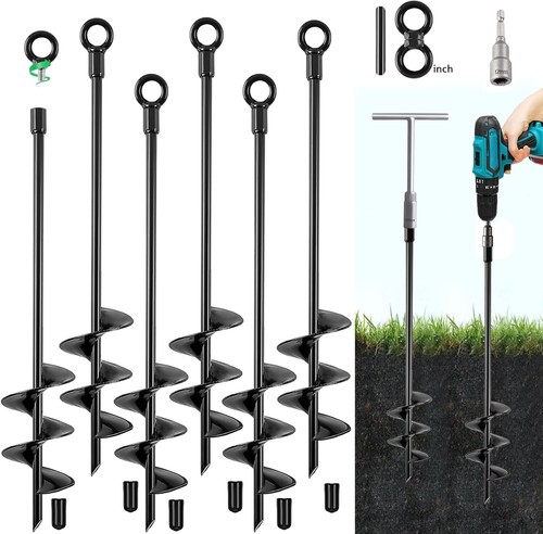 Swing set ground anchors - set,